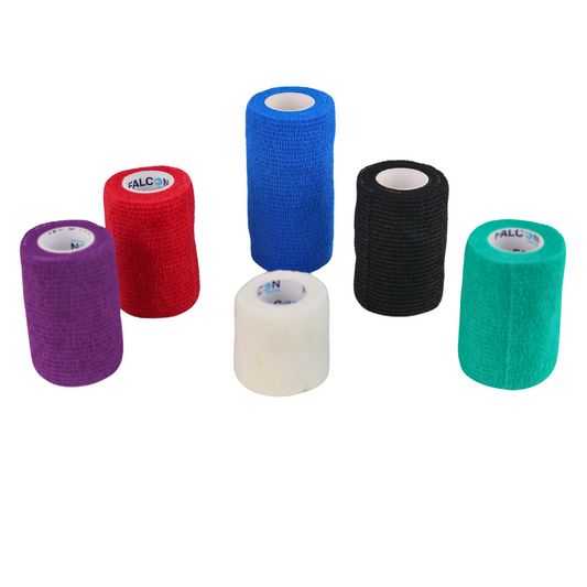 شريط رياضي "فليكس-جارد" ذاتي اللصق من أثليت هوم | رباط مرن لدعم المعصم والكاحل | شريط رياضي يسمح بالتهوية لرفع الأثقال والوقاية من الإصابات