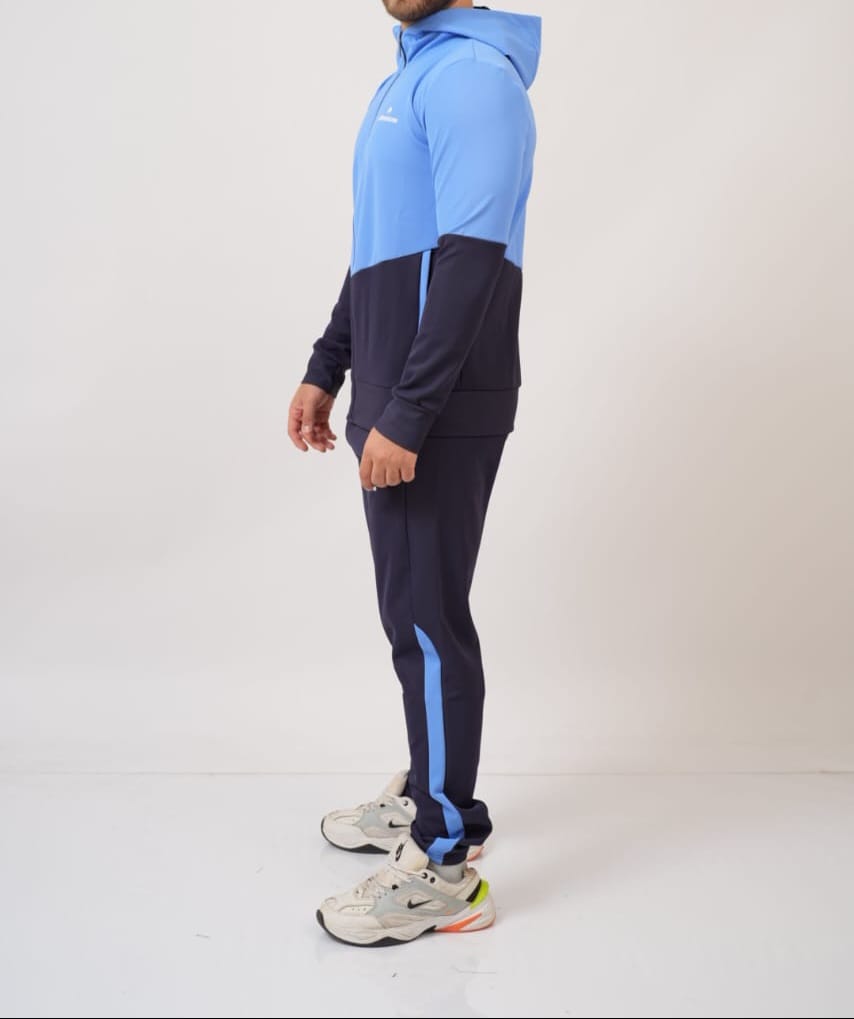 Athlete Home "Apex" Performance Tracksuit | Men's Full-Zip Hooded Jacket and Pants Set for Gym, Training & Running | Technical Stretch Fabric