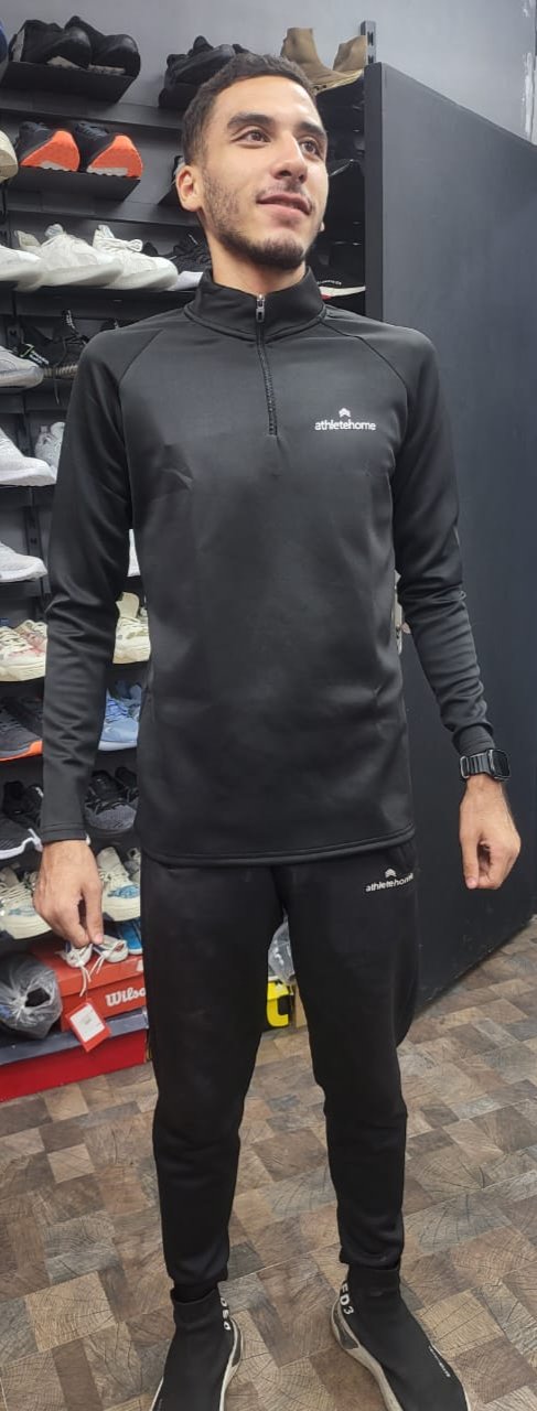 Athlete Home 'Momentum' Performance Quarter-Zip | Men's Long-Sleeve Running & Training Top | Moisture-Wicking Thermal Athletic Pullover