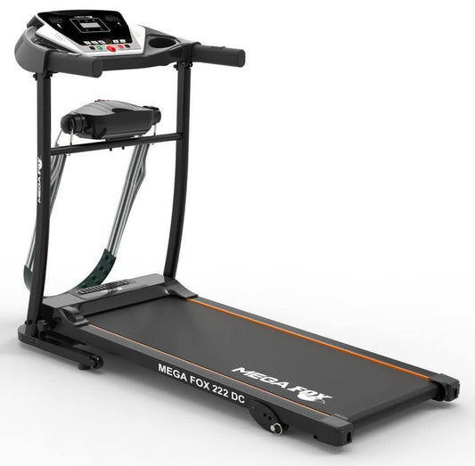 MEGA FOX 222 DC 100 Kg Max Motorized Treadmill|Semi - Foldable, Electric Running Machine for Home Gym | Fitness Cardio Equipment for Weight Loss & Endurance Training