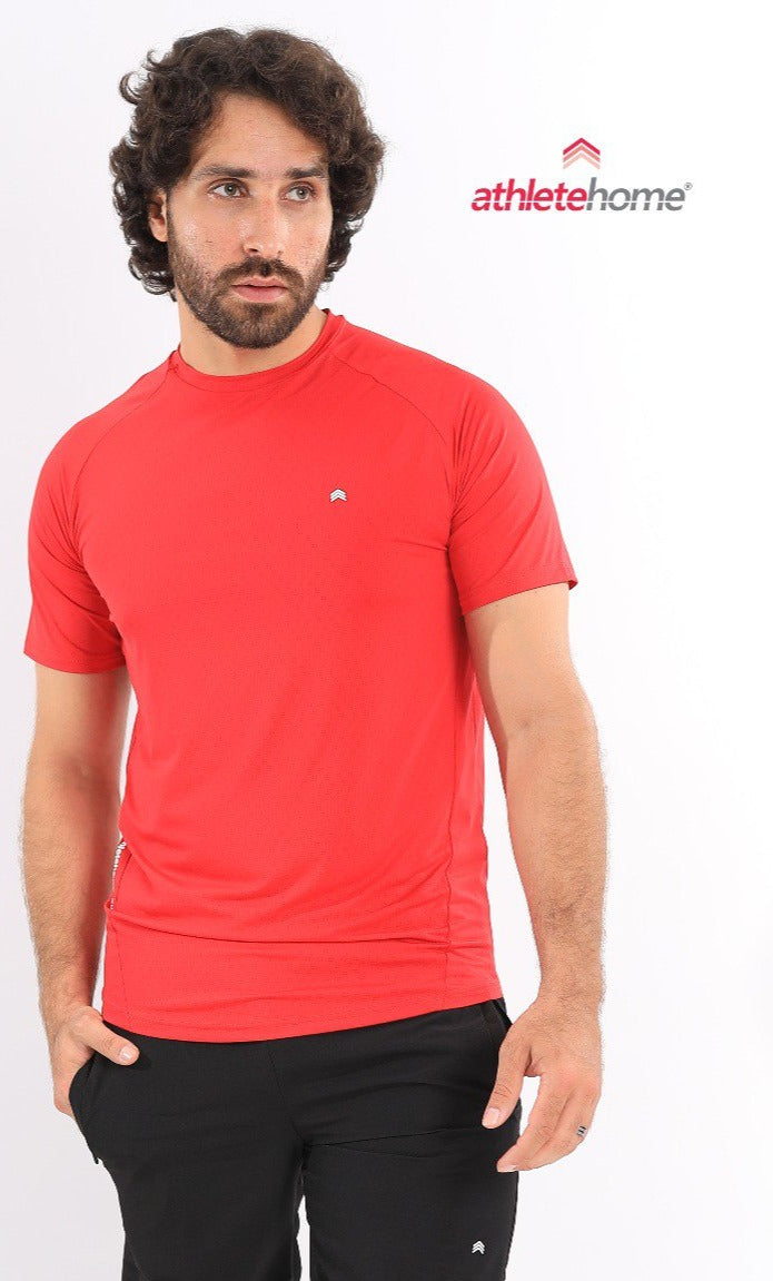 Athlete Home 'Aero-Flow' Men's Performance Set | Ultra-Breathable Perforated T-Shirt & Tapered Joggers for Gym, Training & Athleisure in Egypt