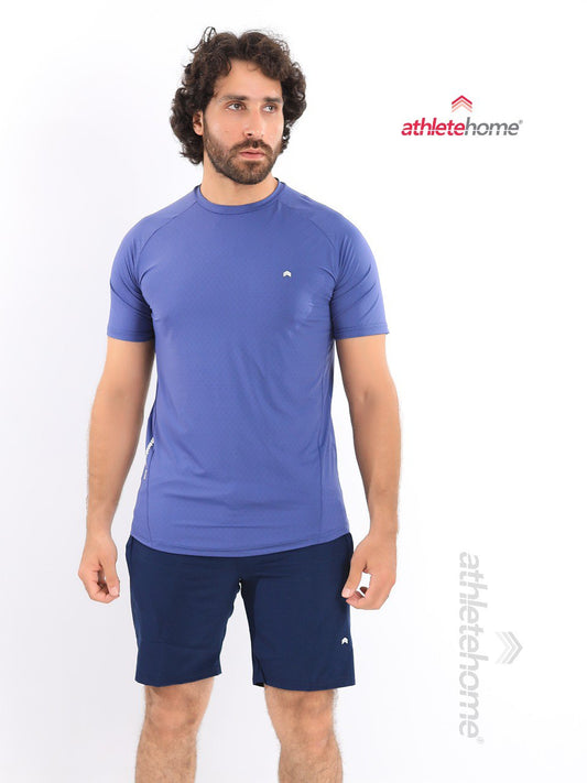 طقم 'انديورانس' الأساسي للتمارين للرجال من Athlete Home | تيشيرت أداء طارد للعرق وشورت رياضي | للجيم، التدريب والجري في مصر