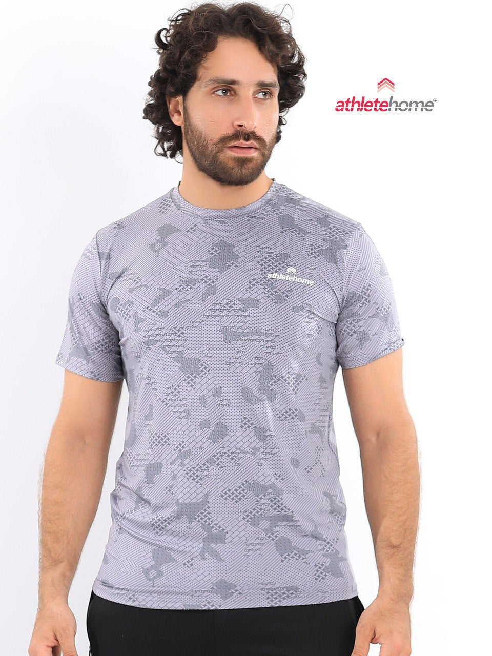 Athlete Home 'Disruptor' Men's Performance T-Shirt | Digital Camo Print Gym & Training Top | Breathable & Lightweight in Egypt