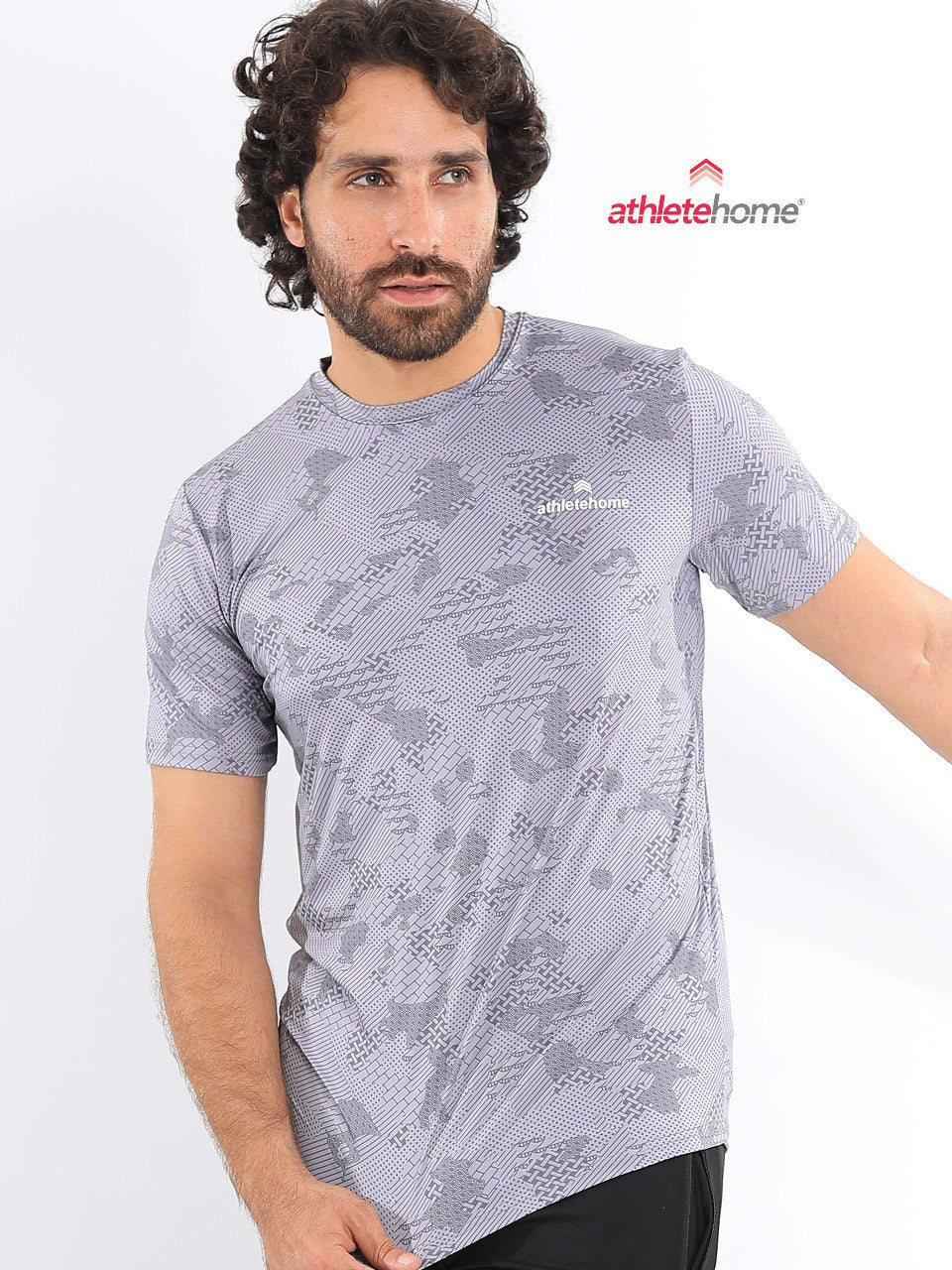 Athlete Home 'Disruptor' Men's Performance T-Shirt | Digital Camo Print Gym & Training Top | Breathable & Lightweight in Egypt