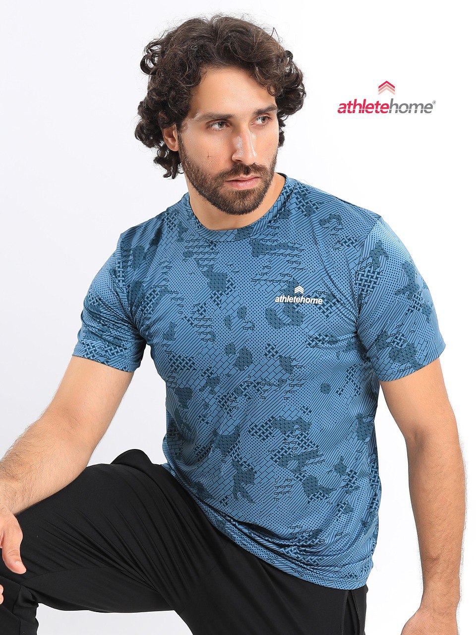 Athlete Home 'Disruptor' Men's Performance T-Shirt | Digital Camo Print Gym & Training Top | Breathable & Lightweight in Egypt