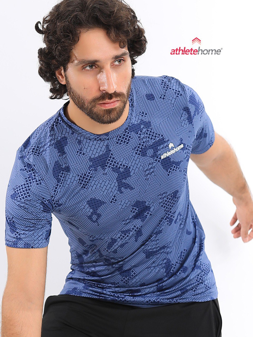 Athlete Home 'Disruptor' Men's Performance T-Shirt | Digital Camo Print Gym & Training Top | Breathable & Lightweight in Egypt