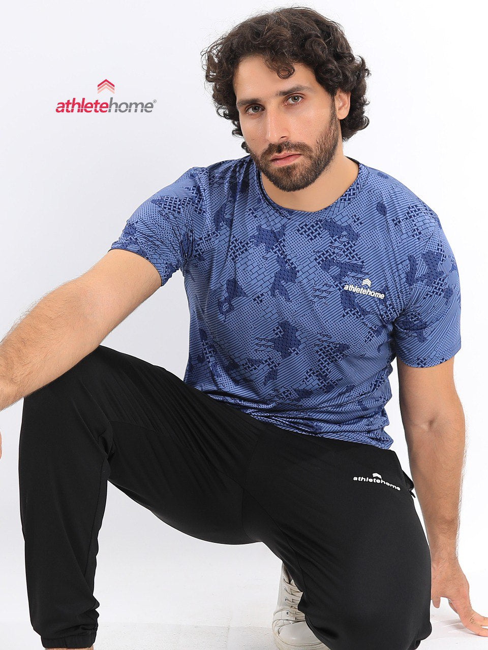 Athlete Home 'Disruptor' Men's Performance T-Shirt | Digital Camo Print Gym & Training Top | Breathable & Lightweight in Egypt