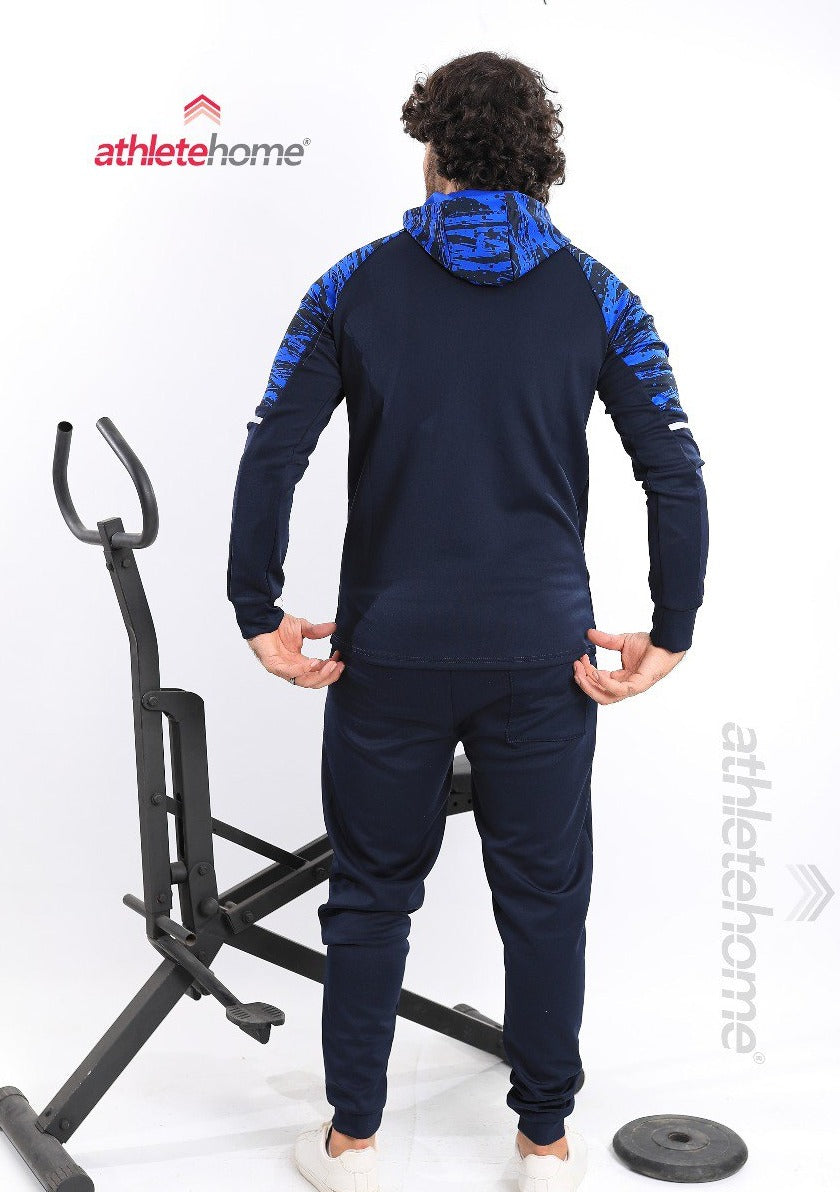 Athlete Home Men's Performance Training Tracksuit | Full-Zip Jacket & Joggers for Gym, Warm-ups, and Active Lifestyles