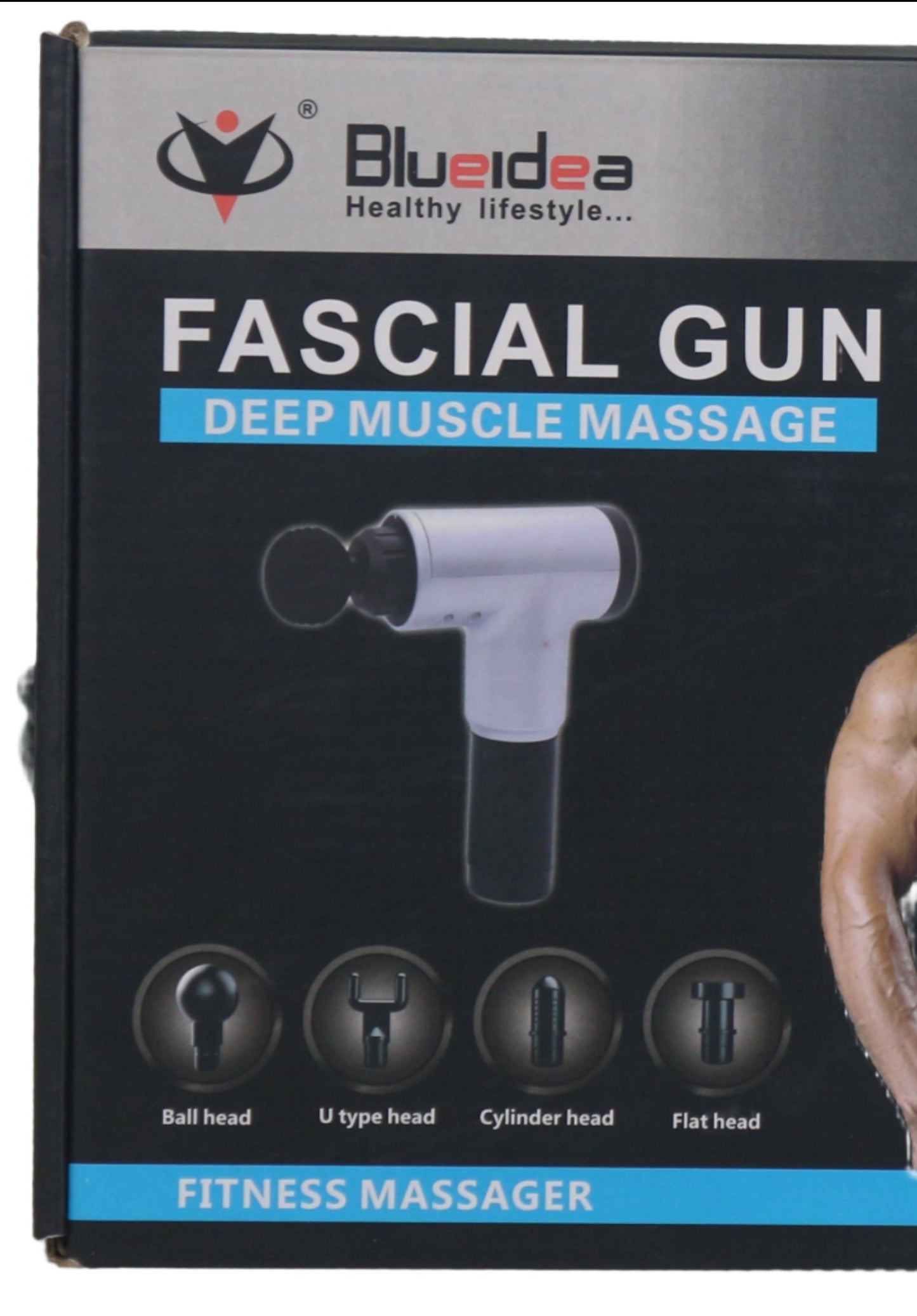 Blueidea Pro-Recovery Massage Gun | Portable Deep Tissue Percussion Massager for Muscle Pain Relief, Fascia Release, and Enhanced Athlete Recovery