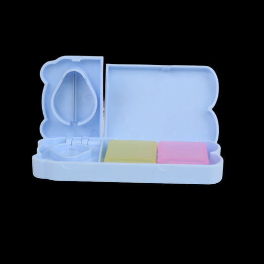 منظم المكملات Dose-Master 3 في 1 | حافظة محمولة مع قاطعة وطاحونة حبوب للجرعات الدقيقة للفيتامينات والأقراص