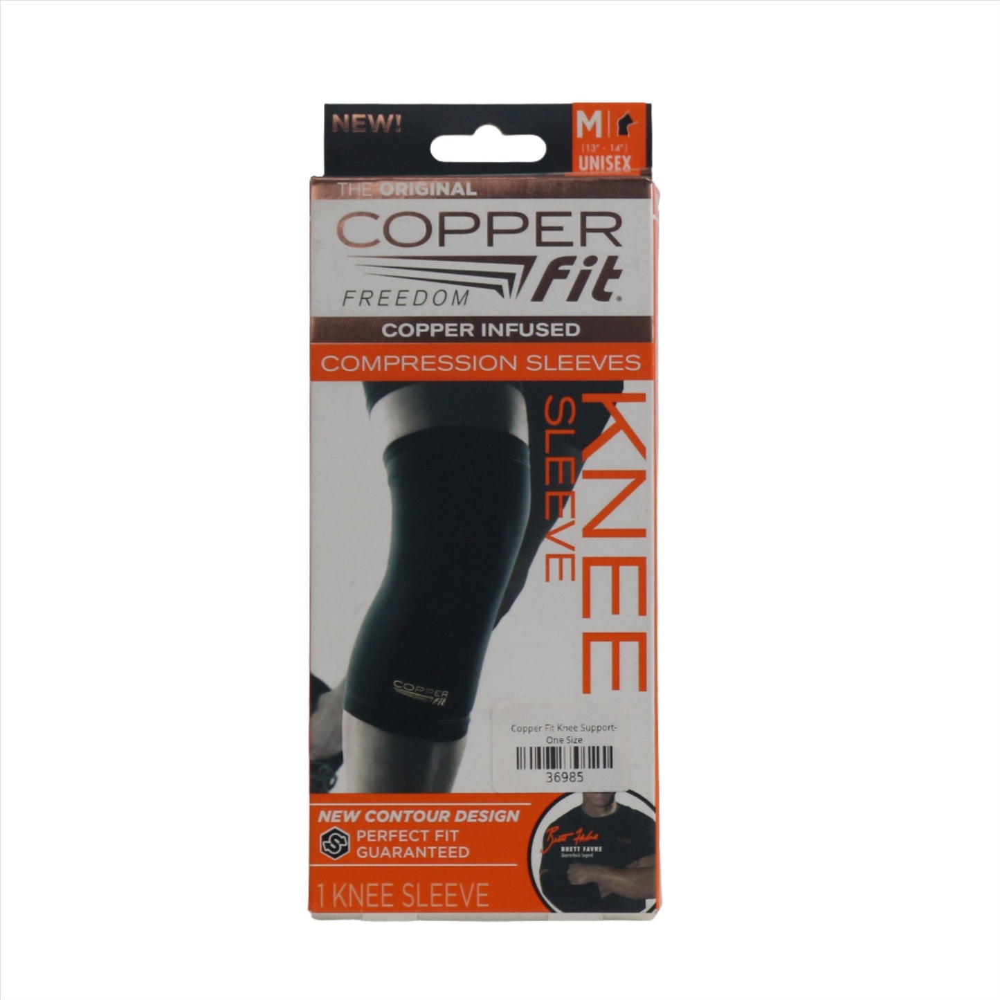 The Original Copper Fit Freedom Knee Sleeve | Copper-Infused Compression for Joint Support & Pain Relief | Perfect for Running, Squats & Athletic Recovery (Unisex)