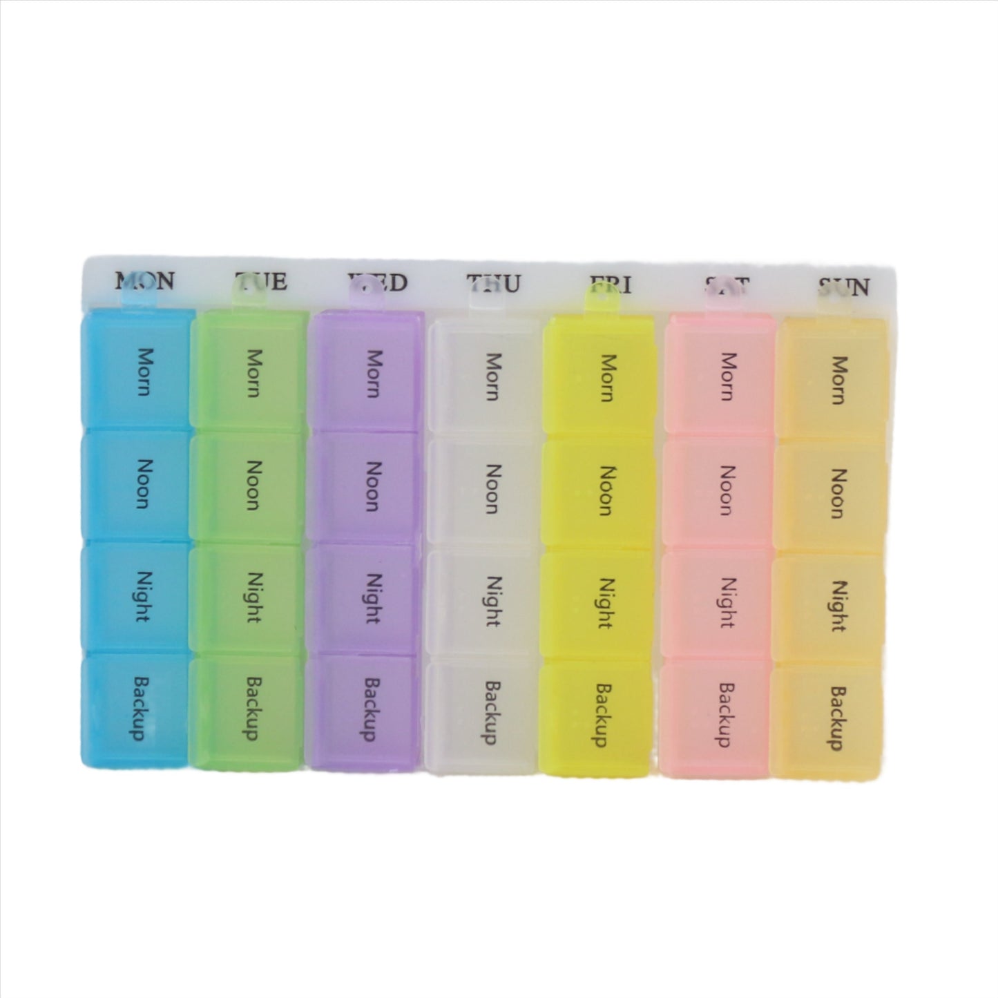 Nutrient Protocol Matrix | 7-Day, 4-Dose Supplement & Vitamin Organizer with Detachable Pods for Advanced AM/PM Nutrient Timing