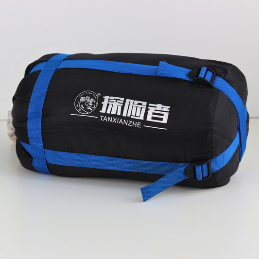 كيس نوم المستكشف للمغامرات ثلاثي الفصول | خفيف الوزن ومدمج ودافئ للتخييم والهايكنج والرحلات الخارجية | مع حقيبة ضغط