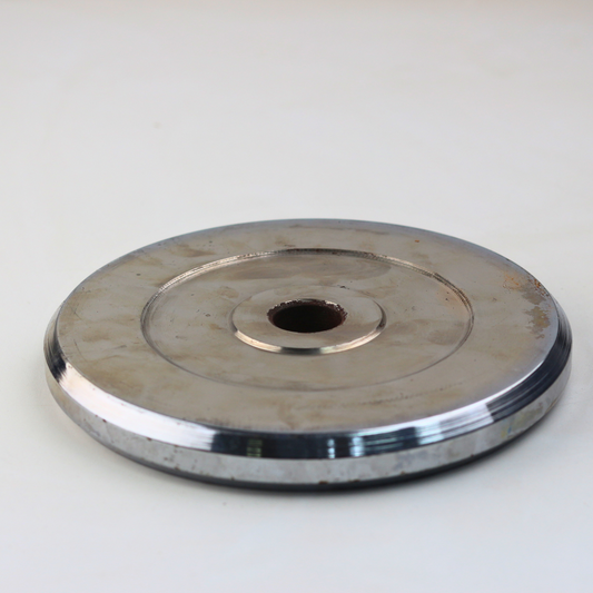 Pro-Grade Chrome Steel Weight Plate | Precision Calibrated Disc for Standard Barbells & Dumbbells | Home & Commercial Gym Use
