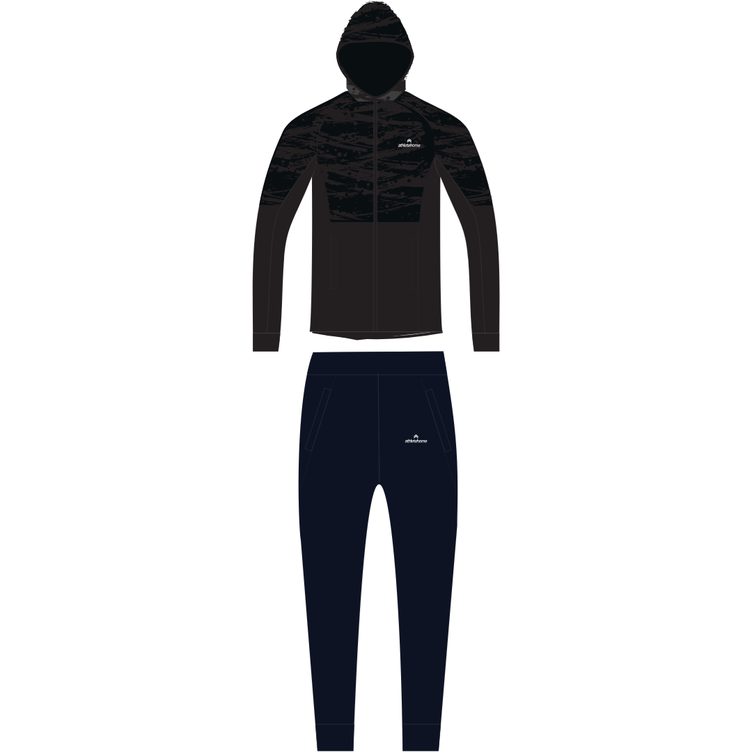 Athlete Home Men's Performance Training Tracksuit | Full-Zip Jacket & Joggers for Gym, Warm-ups, and Active Lifestyles