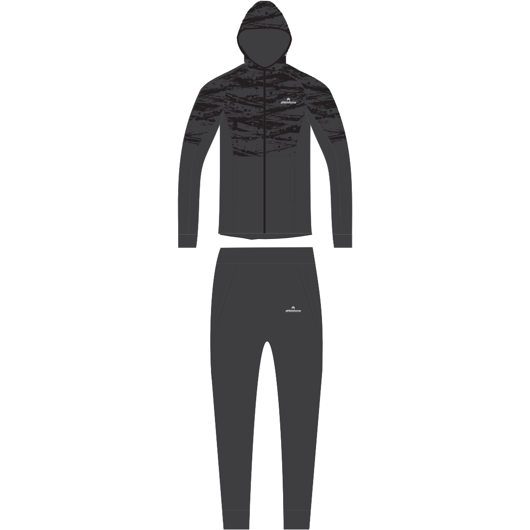 Athlete Home Men's Performance Training Tracksuit | Full-Zip Jacket & Joggers for Gym, Warm-ups, and Active Lifestyles