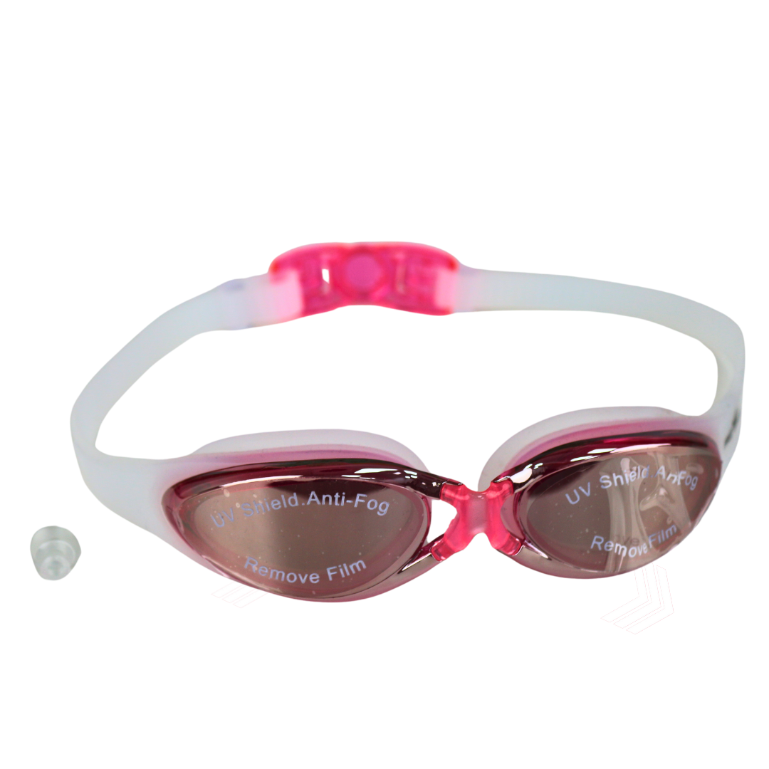 Athlete Home Hydra-Vision Pro Swimming Goggles - Mirrored Anti-Fog & UV Protection Lenses for Competition and Fitness Swimming, Unisex Design with Case