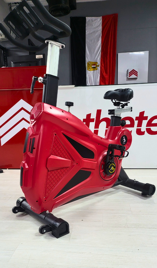 R2 Commercial 200 Kg Max Sport Stationary Exercise Bike for Home Cardio Workout -  Adjustable Resistance, LCD Monitor, Comfortable Seat - Ideal for Weight Loss, Toning & Endurance Training in Egypt