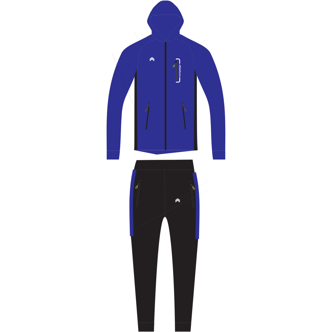 Athlete Home Men's Volt Performance Tracksuit | Hooded Full-Zip Jacket & Tapered Joggers for Gym, Running, and Athletic Style