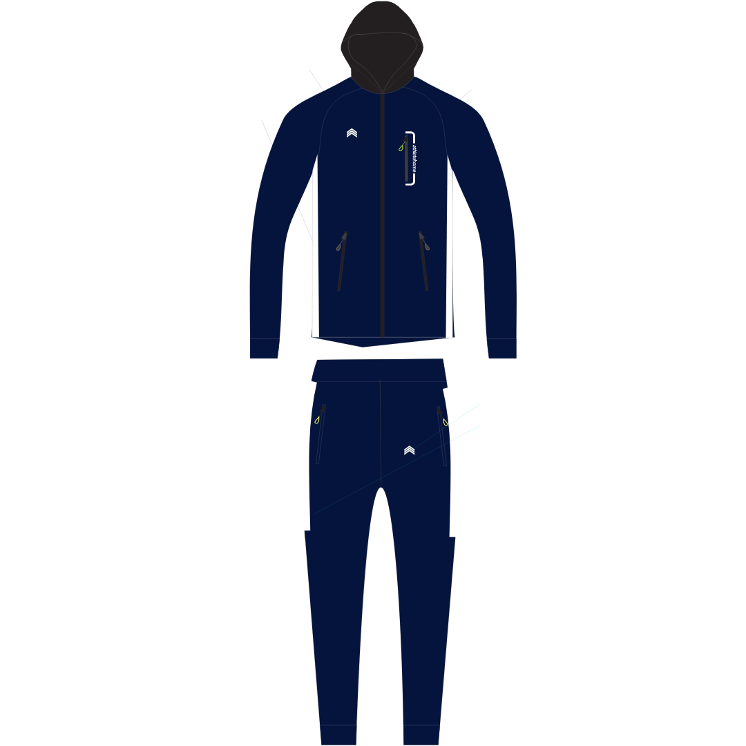 Athlete Home Men's Volt Performance Tracksuit | Hooded Full-Zip Jacket & Tapered Joggers for Gym, Running, and Athletic Style