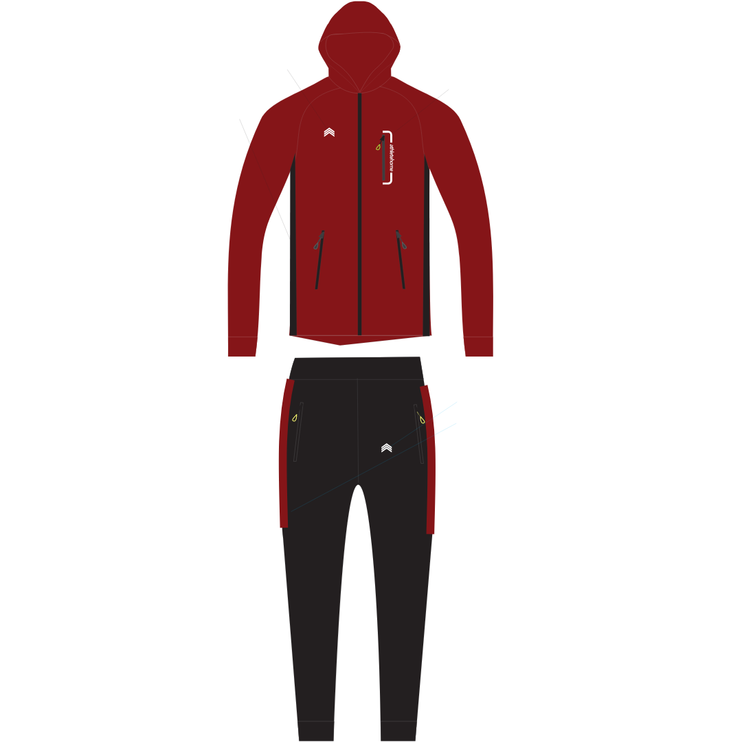 Athlete Home Men's Volt Performance Tracksuit | Hooded Full-Zip Jacket & Tapered Joggers for Gym, Running, and Athletic Style