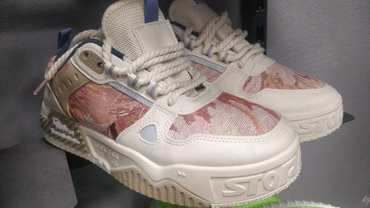 حذاء "ليجاسي" من أثليت هوم: سنيكرز للجنسين بنعل ضخم للچيم والاستخدام اليومي، بتصميم قماش منسوج فريد لأقصى ثبات وراحة وأناقة عصرية.