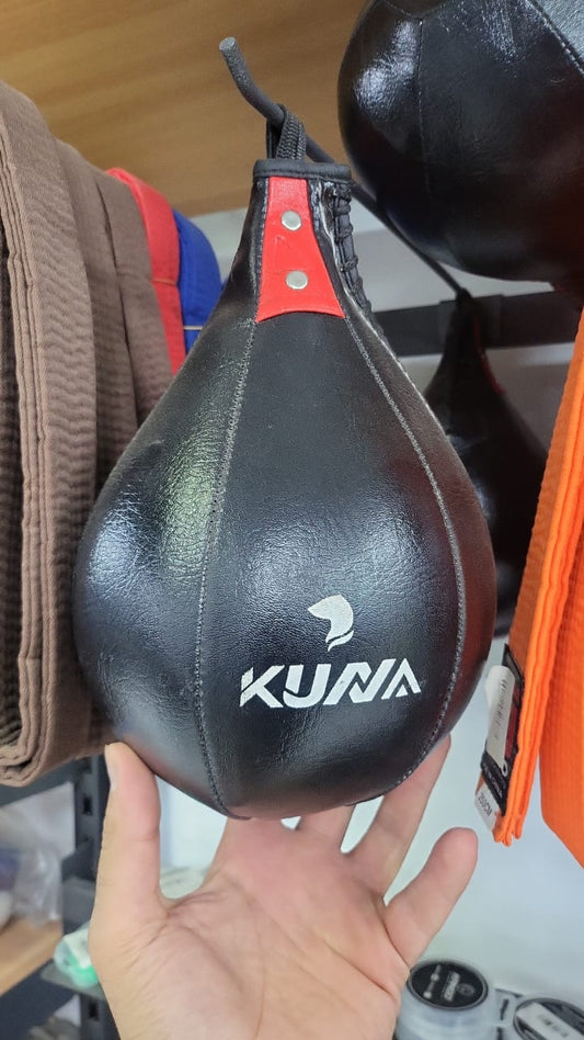 حقيبة السرعة الاحترافية "فيلوسيتي" من أثليت هوم: كرة ملاكمة احترافية من الجلد للملاكمة والفنون القتالية المختلطة وتطوير التناسق بين اليد والعين وتمارين الكارديو