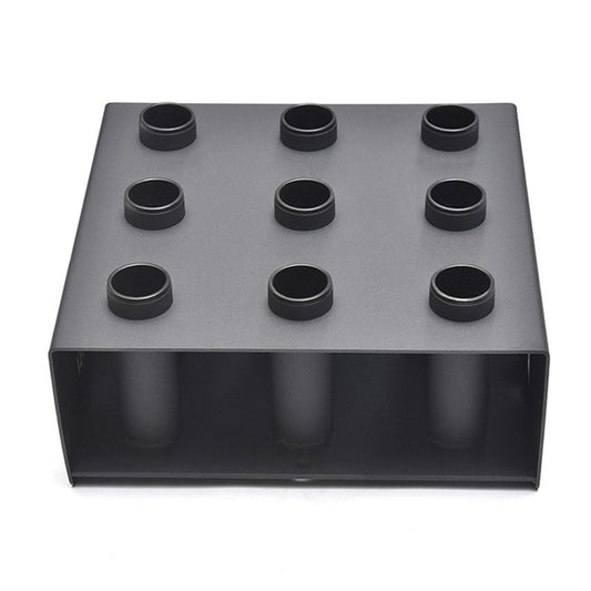 حامل البارات الرأسي الاحترافي (9 بارات) من أثليت هوم | منظم أرضي شديد التحمل للبارات الأولمبية والمتخصصة وتنظيم الجيم