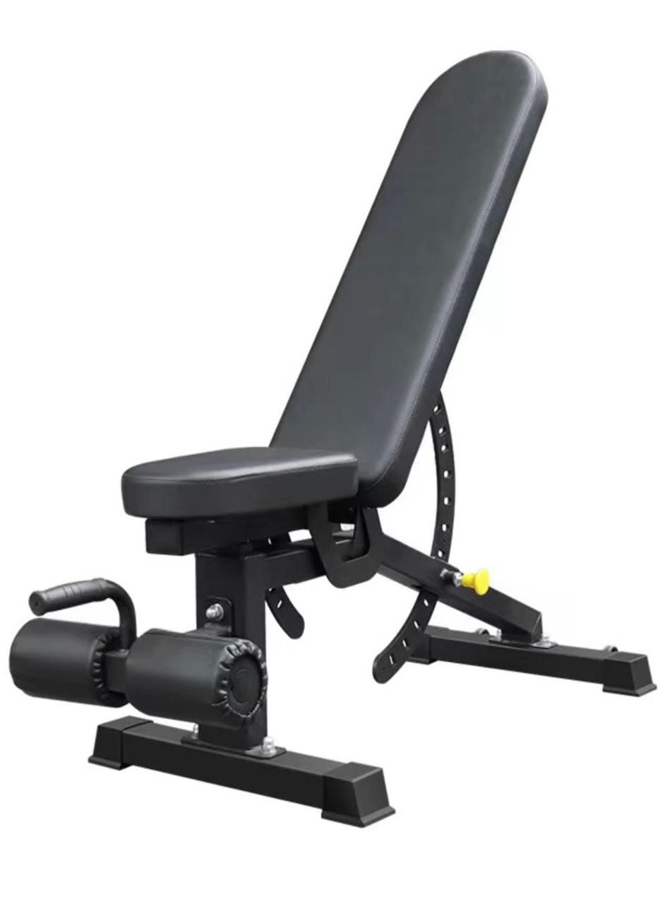 Athlete Home Pro-Series Heavy-Duty Adjustable Weight Bench | FID (Flat, Incline, Decline) Workout Bench with Leg Developer for Full-Body Strength Training in Your Home Gym