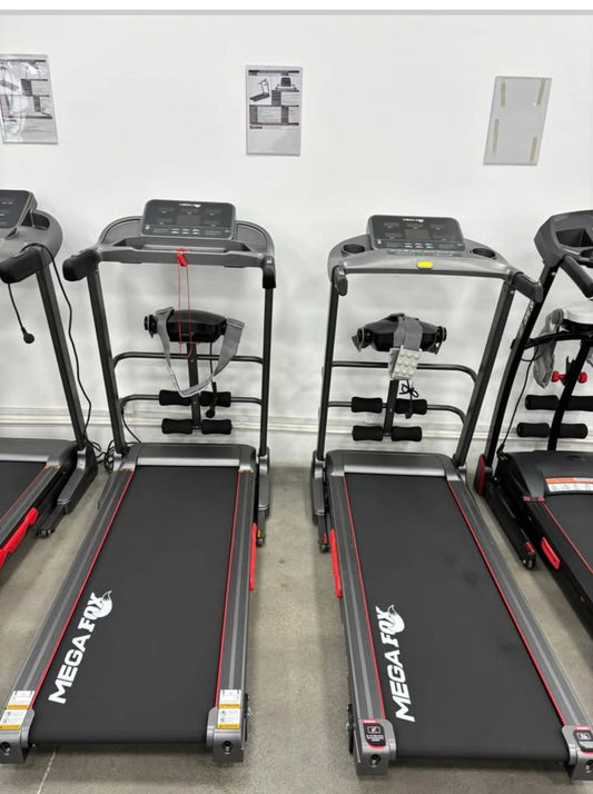 MEGA FOX 2025 AC 130 Kg Max Motorized Treadmill  | Heavy-Duty AC Motor | Incline Treadmill for Home & Gym Use | Fitness Cardio Training, Weight Loss, and Endurance | Athlete Home