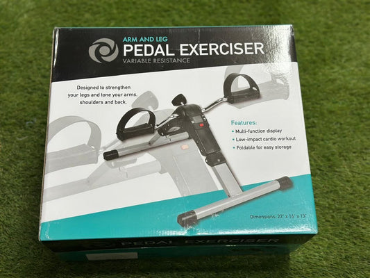 Arm & Leg Mini Pedal Exerciser for Home and Office – Foldable Under-Desk Cycle for Low-Impact Cardio, Rehab & Strength – Adjustable Resistance with LCD Display – Ideal for Seniors & Athletes in Egypt
