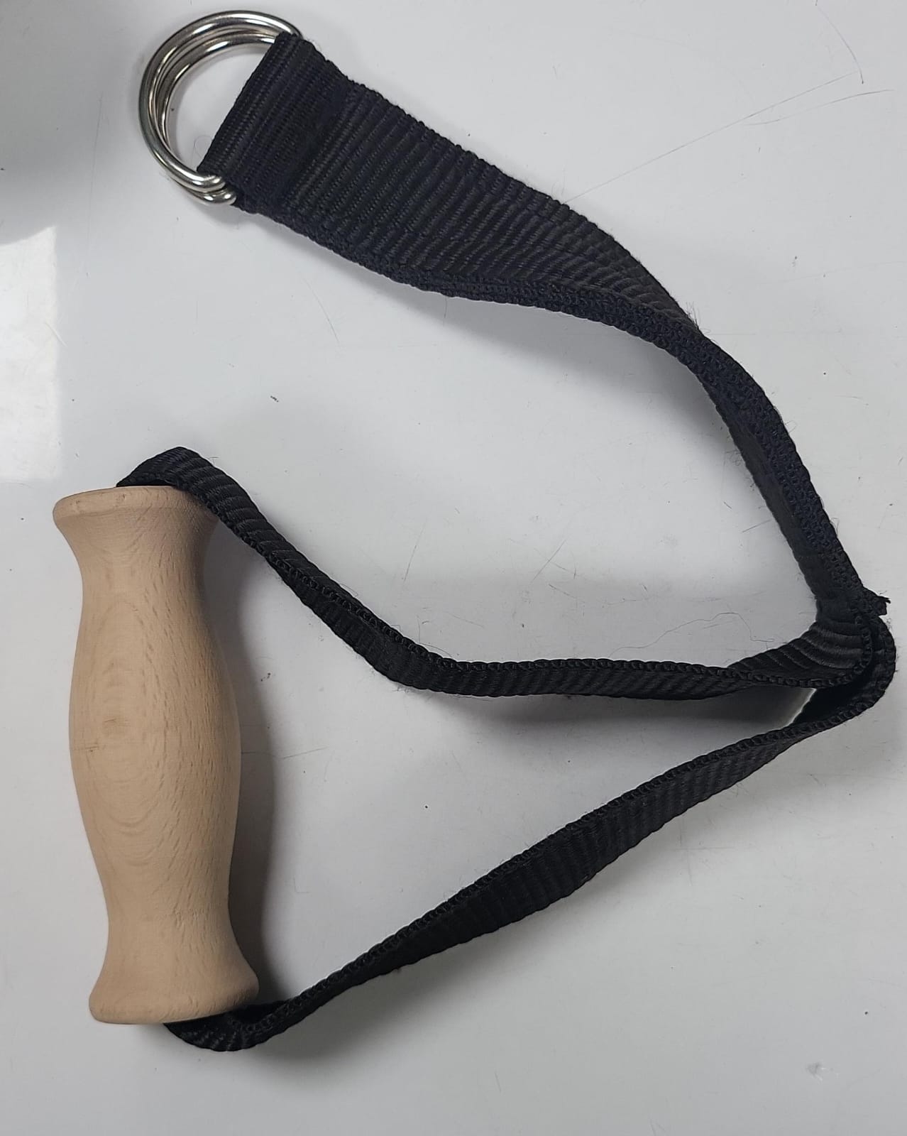 Athlete Home Wooden Handle with Metal Strap – Multi-Purpose Grip for Pull-Ups, Calisthenics & Grip Strength Training