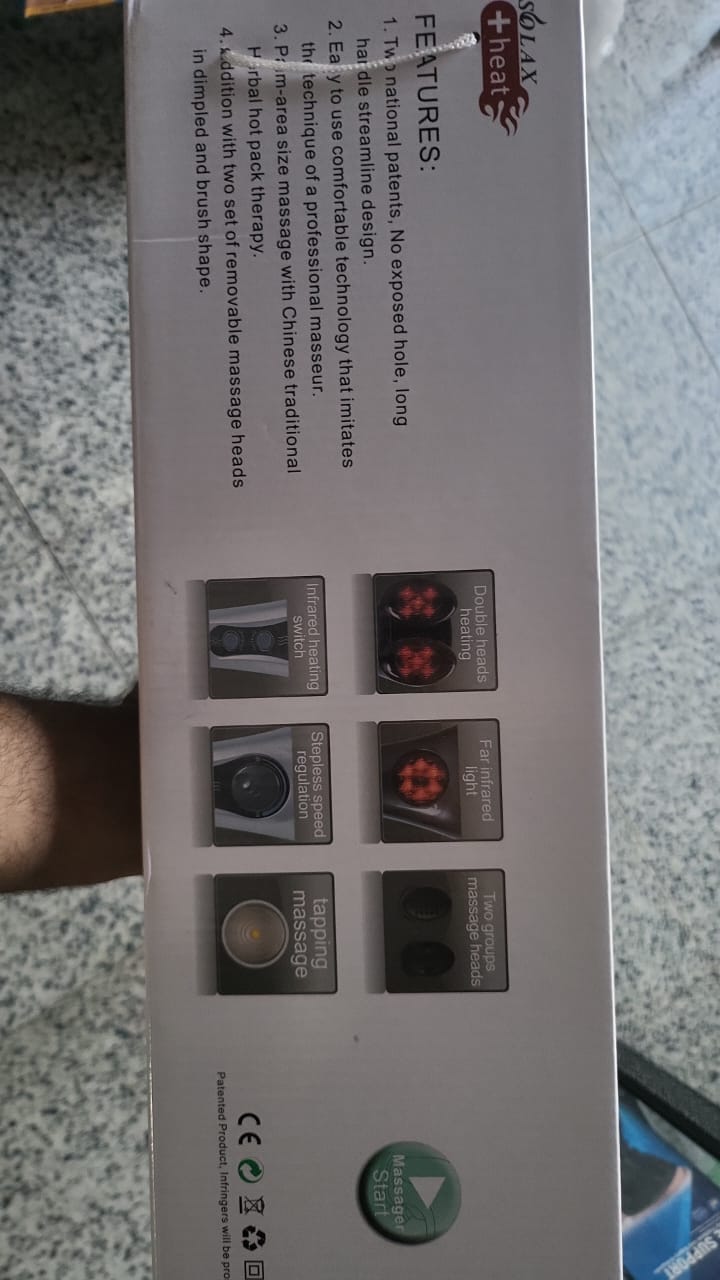 Double Heads Heating Massager | Muscle Pain Relief & Recovery for Athletes