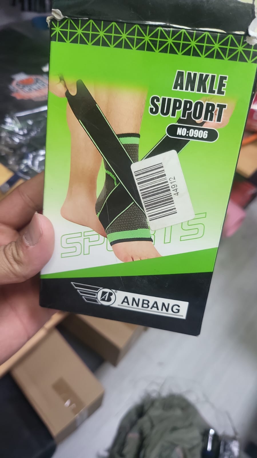 ANBANG Professional Ankle Support Brace No.0906 – Adjustable Compression Sleeve for Pain Relief, Stability & Sports Injury Protection