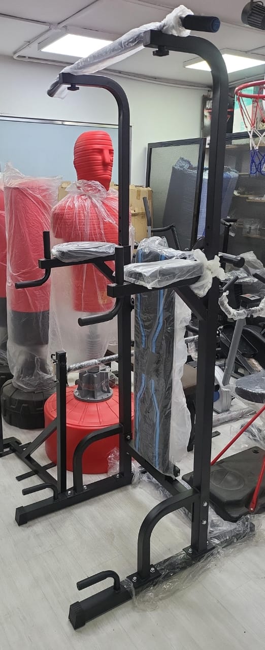 برج تمارين متعدد الوظائف Power Tower للمنزل – عقلة + متوازي + تمارين البطن – هيكل حديد ثقيل، يتحمل الأوزان العالية، لتقوية الجزء العلوي ونحت الجسم