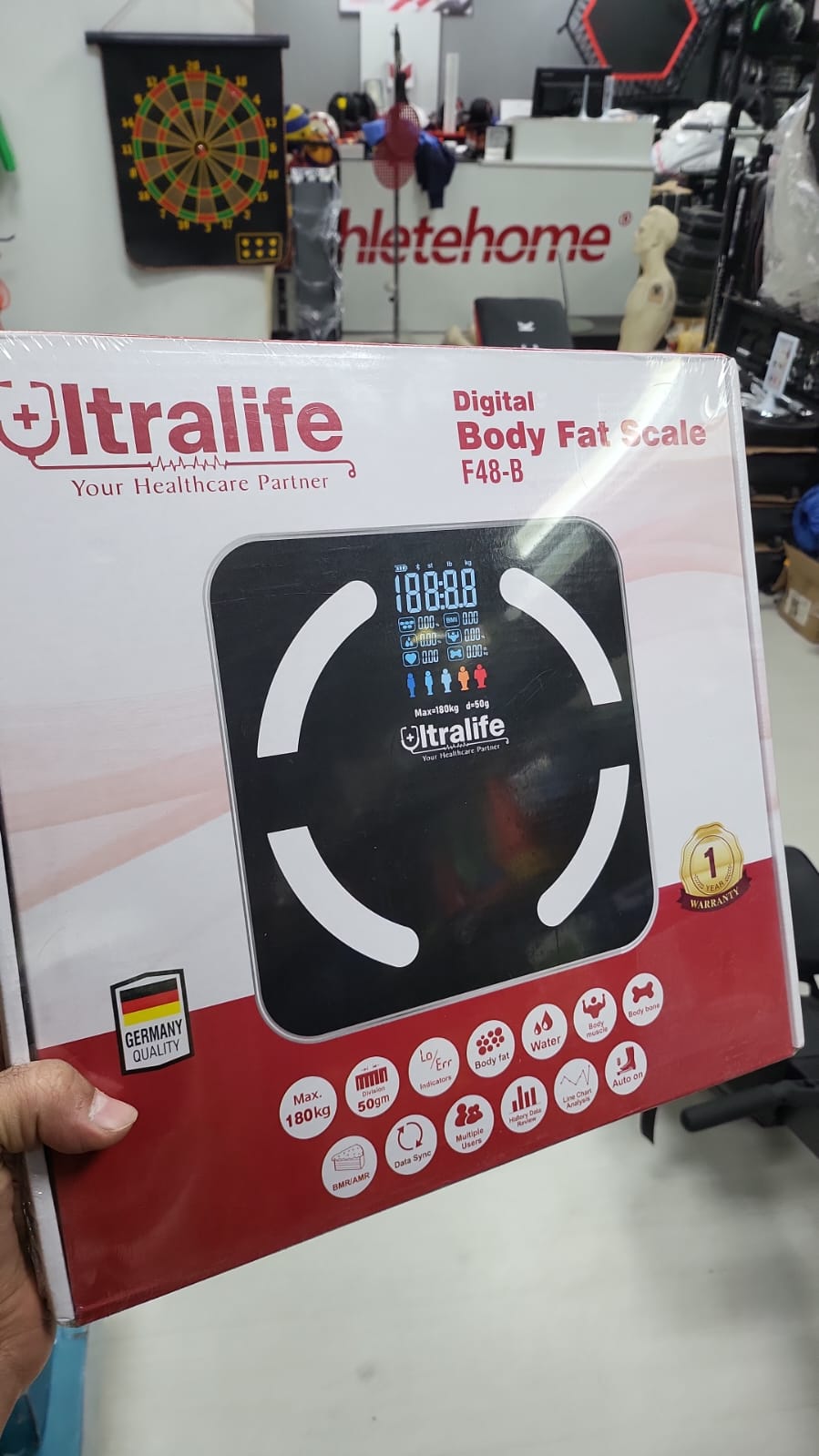 ميزان Ultralife الذكي لقياس الدهون ونسب الجسم – ميزان رقمي لتحليل تركيب الجسم، الوزن، الدهون، الماء، العضلات وBMI بدقة عالية