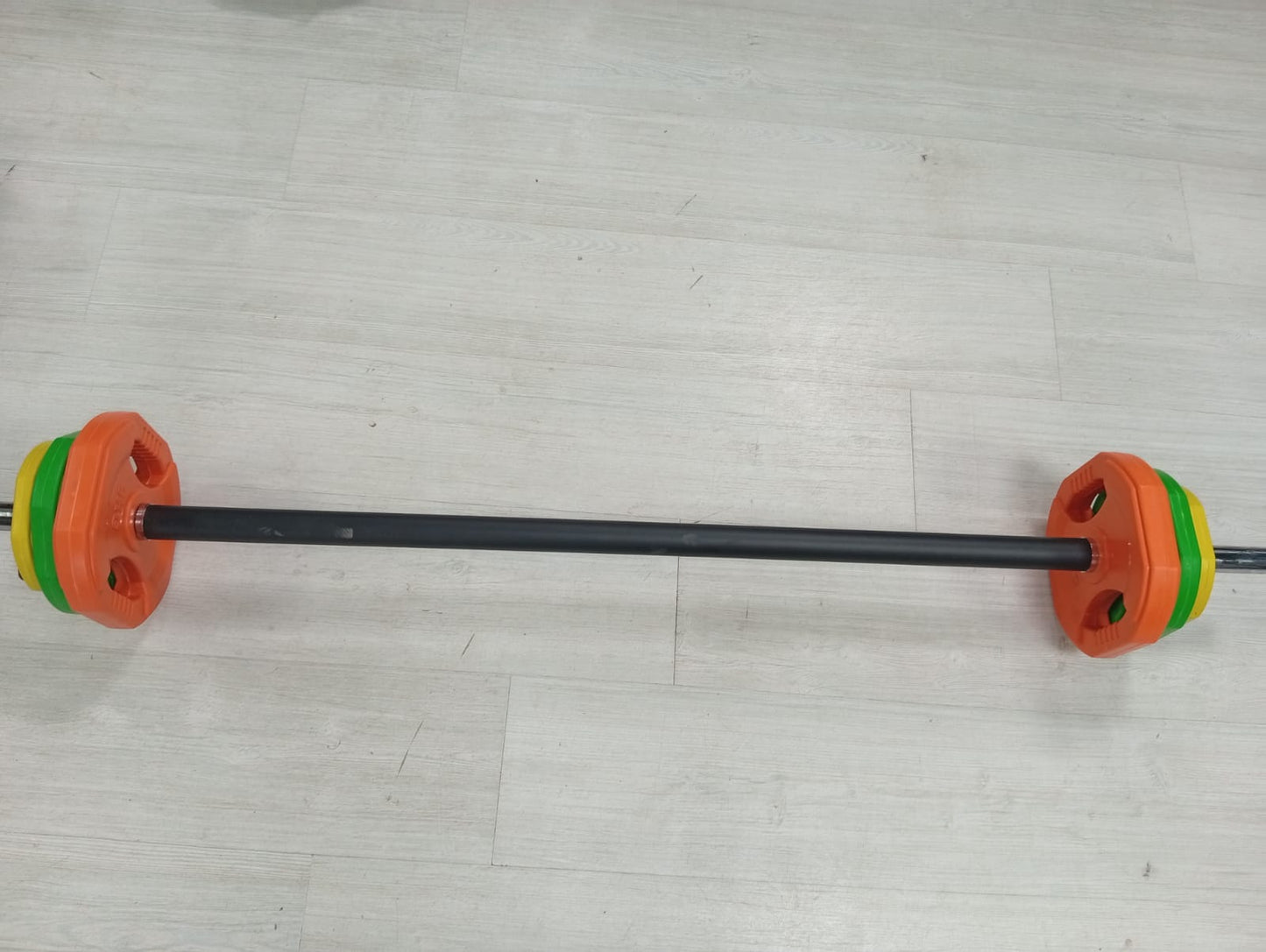 Professional Straight Barbell Set with Weight Plates – Home & Gym Strength Training Bar for Muscle Building