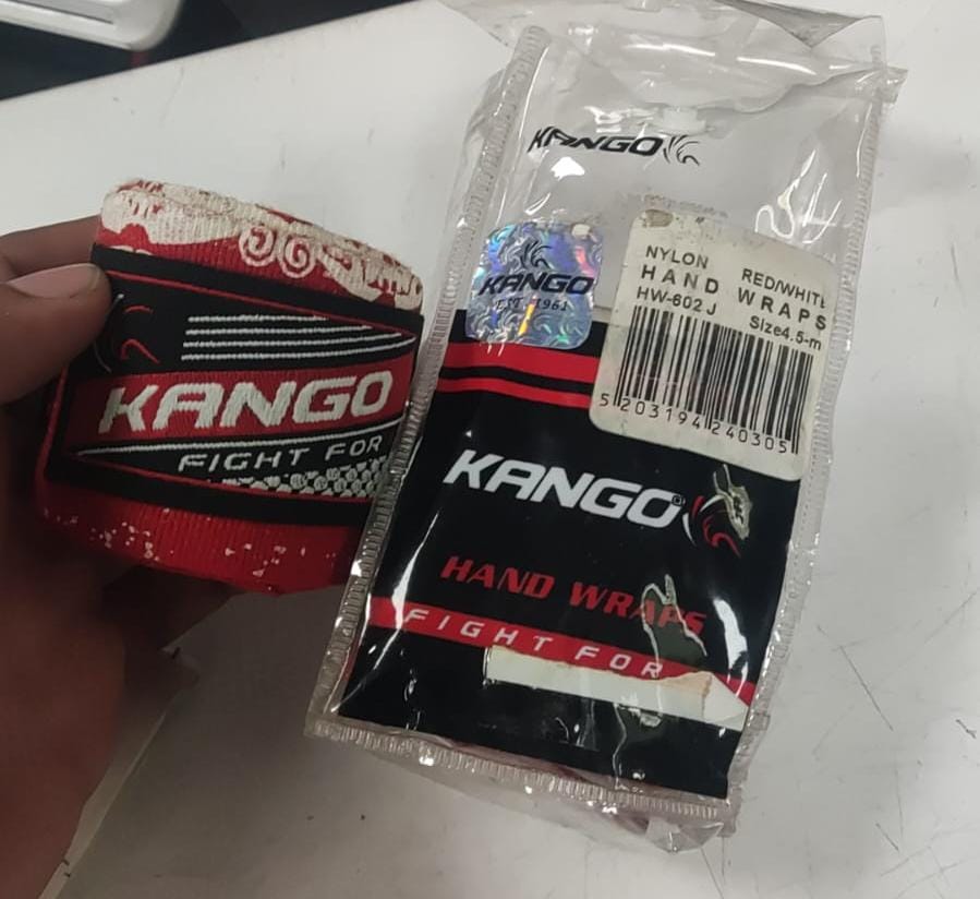 Kango Pro Nylon Boxing Hand Wraps – Extra-Long Semi-Elastic Combat Wrist Support and Elite Joint Protection Bands for MMA and Heavy Bag Training
