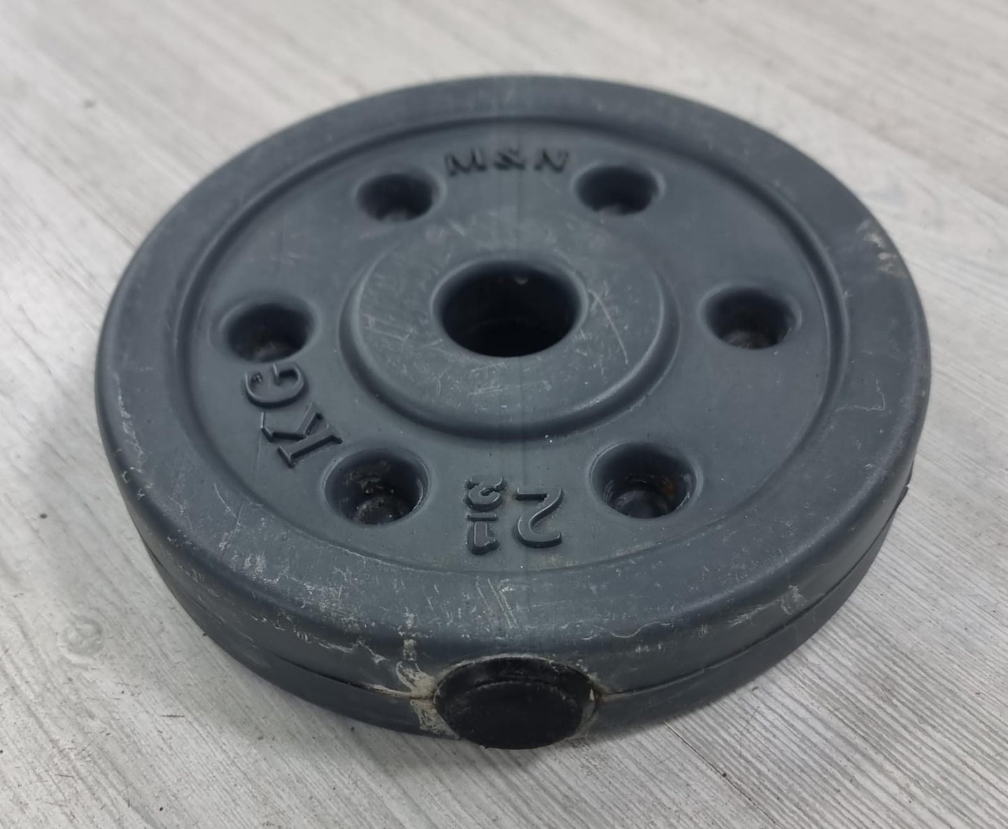 Athlete Home Premium Rubber Coated Weight Plate - Durable Cast Iron Strength Training Disc for Home Gym, Strength Training, and Progressive Overload