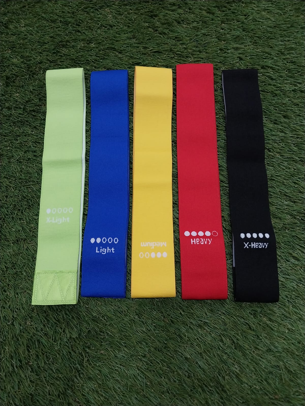 Premium 5-Piece Fabric Resistance Loop Bands Set for Glute Activation & Strength | Non-Slip Elastic Booty Bands for Gym, Home Workouts & Physical Therapy