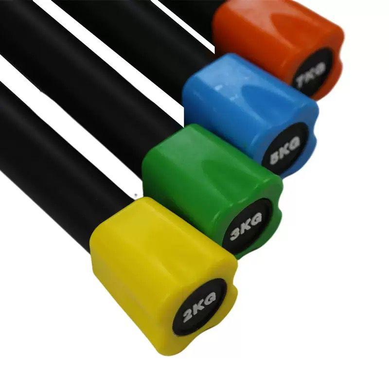 Athlete Home 'Total Body' Weighted Fitness Bar | Padded Grip for Strength, Core & Group Fitness | Color-Coded Aerobic Body Bar for Home Workouts