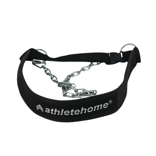 حزام الأثقال Overload من Athlete Home - حزام أوزان شديد التحمل مع سلسلة فولاذية لتمارين العقلة والمتوازي بالأوزان، الكاليسثنكس وتدريبات القوة