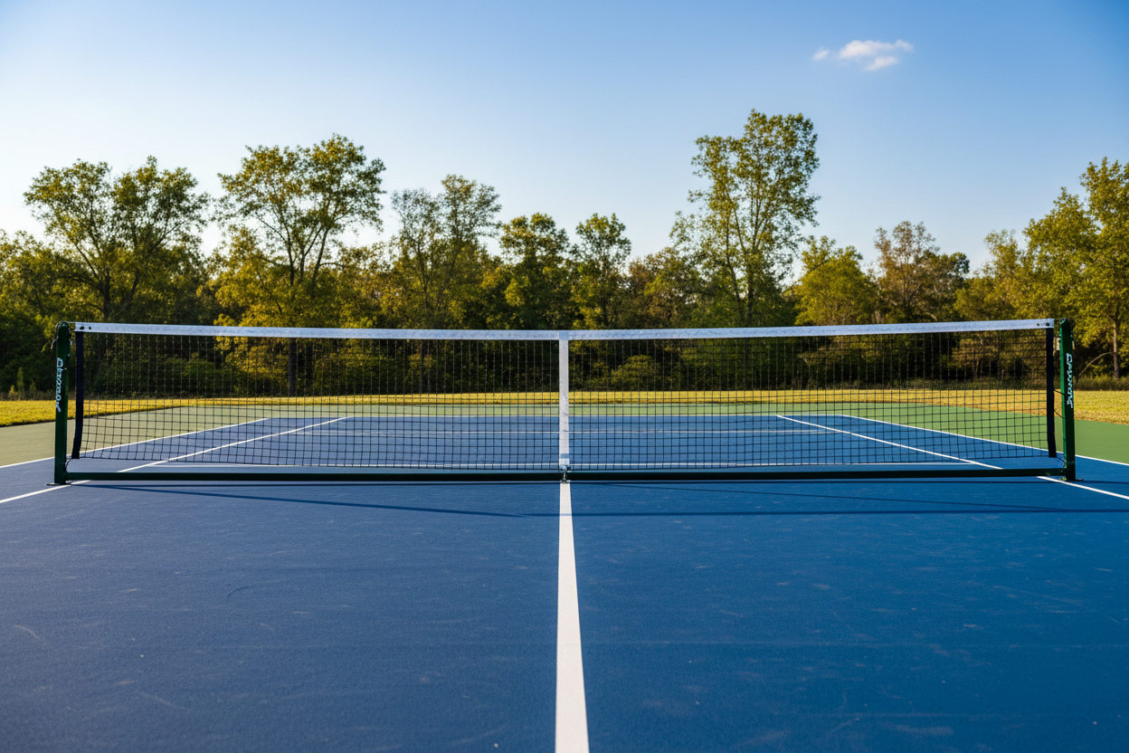 Athlete Home Portable Outdoor Pickleball Net System – Heavy-Duty All-Weather Tournament Standard Pickleball Net with Steel Frame
