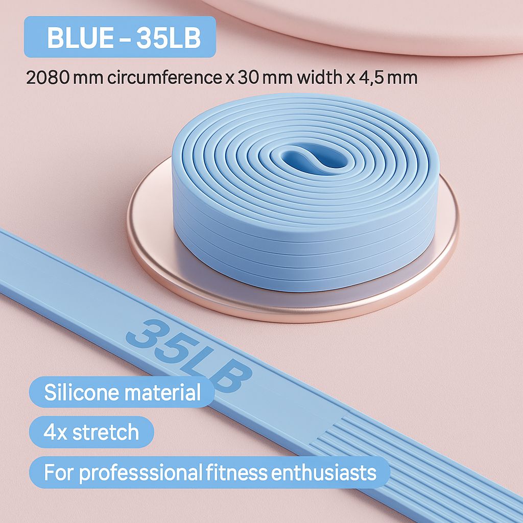Heavy-Duty Resistance Pull-Up Assist Band - Premium Silicone Loop for Advanced Strength Training, Bodybuilding, Mobility & Full-Body Home Gym Workouts