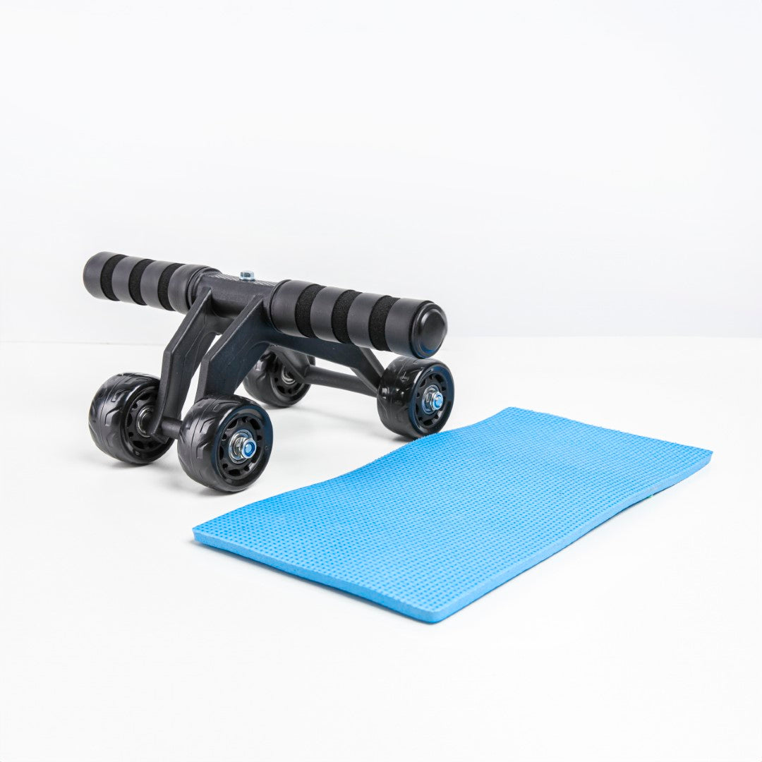 Multi-Wheel Ab Roller for Core Training, Home Gym & CrossFit – Ultra-Stable Abdominal Wheel for Six-Pack Abs, Strength & Balance – Non-Slip Handles & Silent Rollers