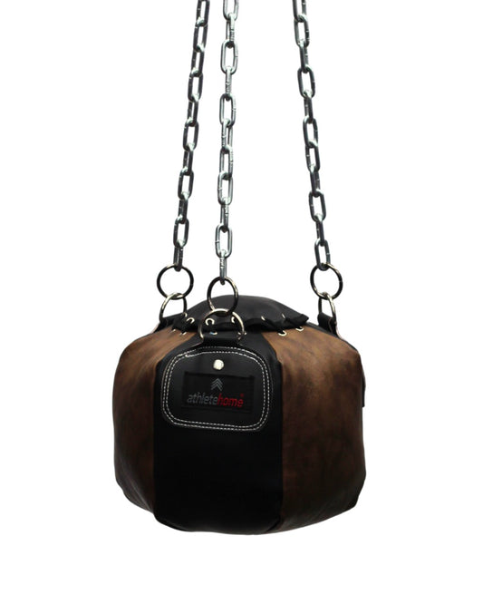 كيس ملاكمة احترافي من Athlete Home على شكل كرة هدم - جلد شديد التحمل للملاكمة وفنون القتال المختلطة (MMA) - مثالي للكمات الصاعدة والخطافية - معدات تدريب فاخرة للمنزل والجيم في مصر