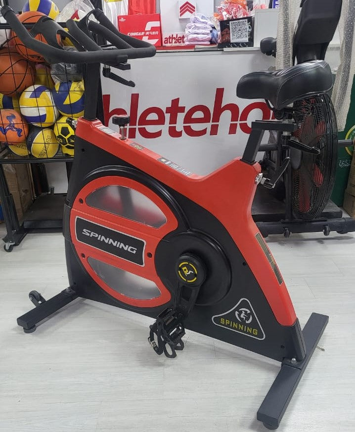Athlete Home Pro-Grade Spinning Bike: Heavy-Duty Flywheel Indoor Cycle for High-Intensity Cardio, Endurance Training, and Weight Loss - Commercial Quality for Your Home Gym in Egypt