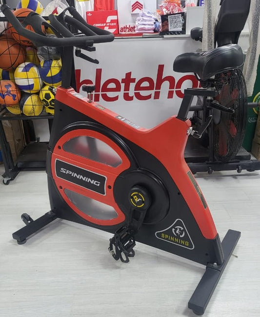 Pro-Grade 100-135 Kg Max Spinning Bike: Heavy-Duty Flywheel Indoor Cycle for High-Intensity Cardio, Endurance Training, and Weight Loss - Commercial Quality for Your Home Gym in Egypt