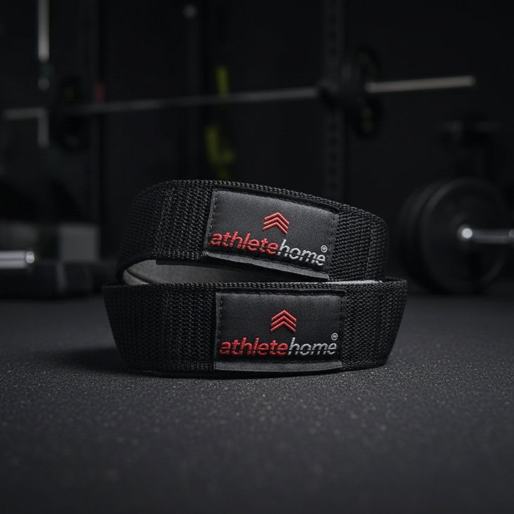 Athlete Home Pro-Grade Padded Lifting Straps - Heavy-Duty Wrist Support for Deadlifts, Rows & Weightlifting - Enhance Your Grip, Prevent Fatigue & Maximize Lifts