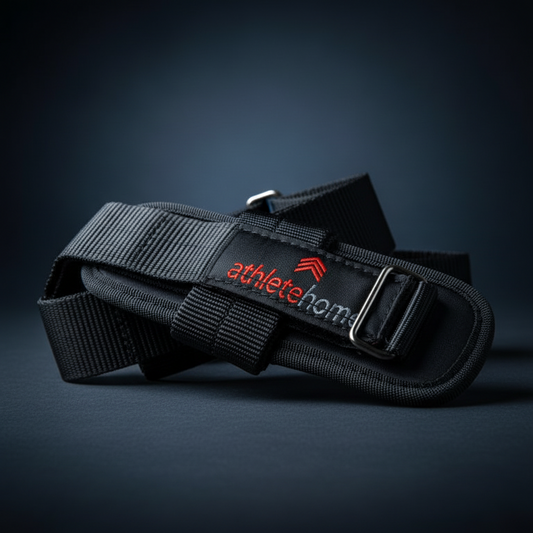 أثليت هوم Titan-Grip Pro شدادات رفع أثقال مبطنة - لدعم المعصم للخدمة الشاقة في تمارين الديدليفت والسحب - لزيادة أوزانك في مصر